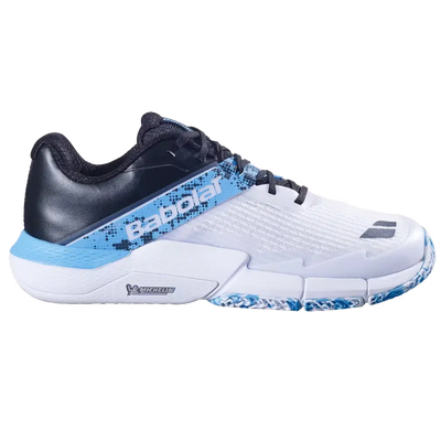 calzado padel hombre movea 2 negro celeste con tracción michelin