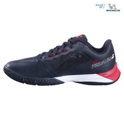 babolat jet premura 2 zapatillas padel diseño agresivo negro rojo