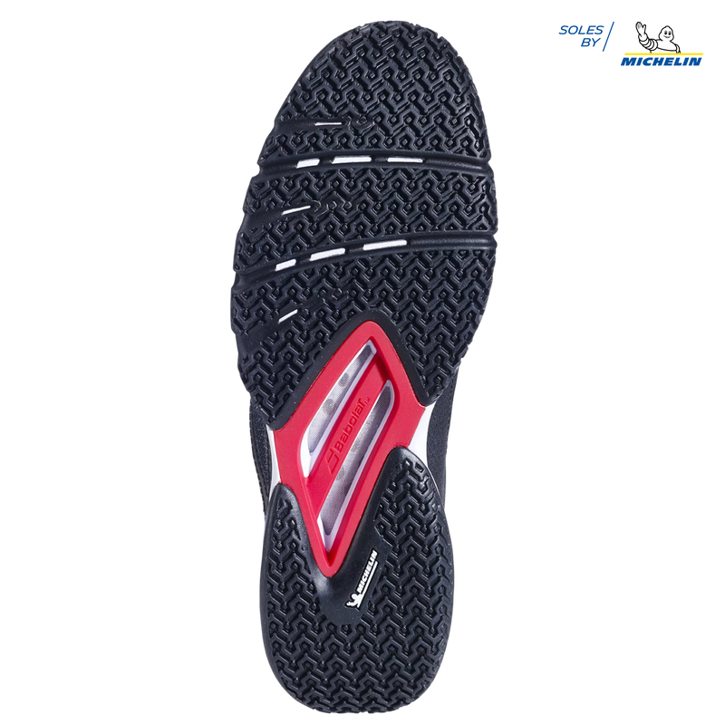 zapatillas padel babolat jet premura 2 confort y estabilidad negra roja