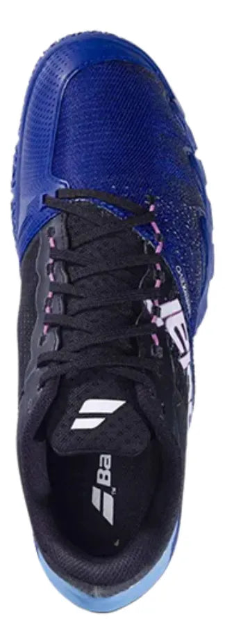 calzado padel babolat jet premura 2 azul con tecnología matryx evo
