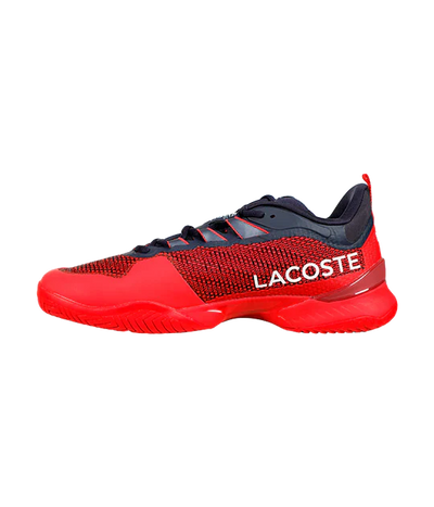  lacoste ag-lt23 ultra tenis hombre rojo suela antideslizante