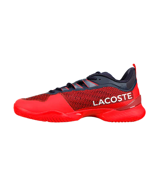  lacoste ag-lt23 ultra tenis hombre rojo suela antideslizante