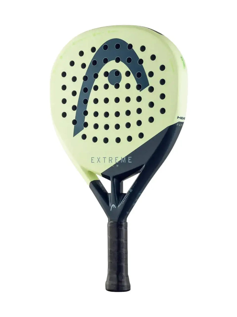 vista lateral pala padel head extreme team 2025 con logo head oscuro