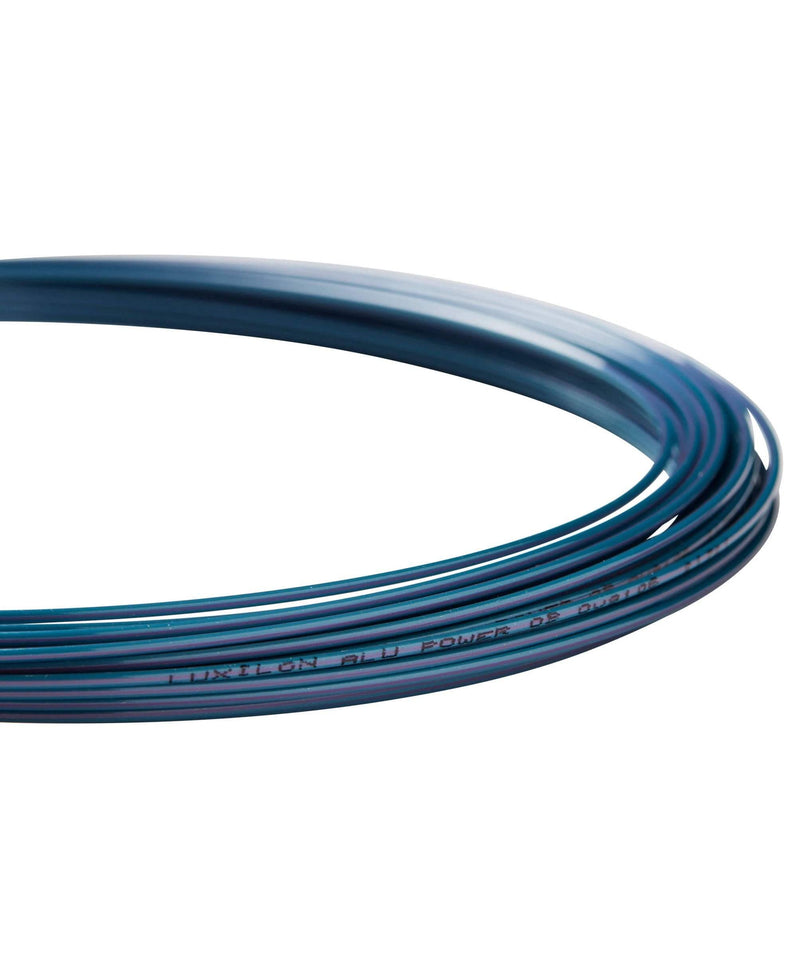 set cuerda azul luxilon 1.25mm para raqueta tenis encordado potente