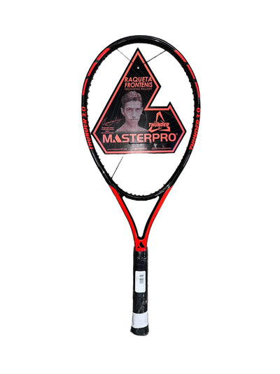 raqueta master pro 3.0 negro rojo para frontenis profesional