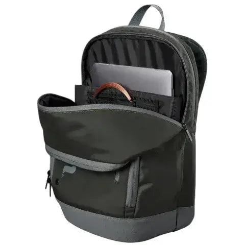 mochila wilson gris con tirantes ergonómicos y respaldo acolchado