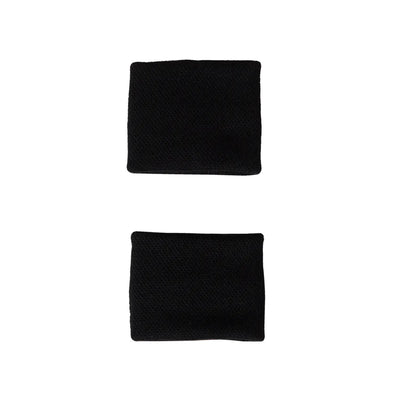 muñequeras adidas color negro con logo bordado blanco absorción sudor
