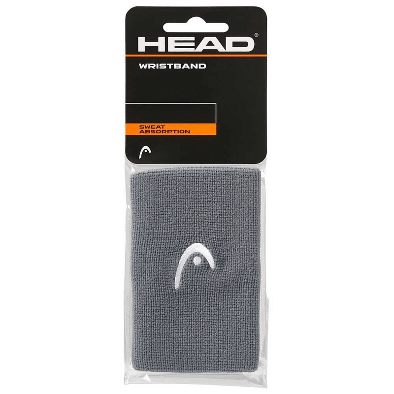 Muñequeras Head 5" Gris Pack 2 para Tenis