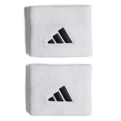 par de muñequeras adidas blancas transpirables absorbentes para deportes raqueta