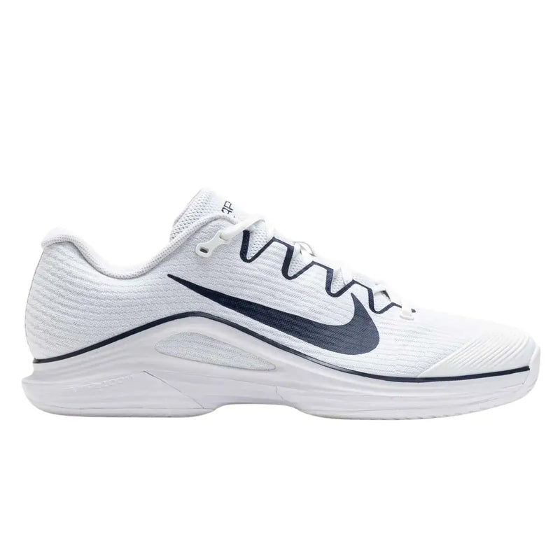 nike vapor 12 blancas tenis hombre con swoosh negro lateral