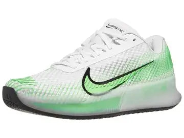 calzado tenis nike court vapor 11 suela precisa blanco verde