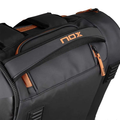 bolsa nox luxury open negra marrón con múltiples bolsillos