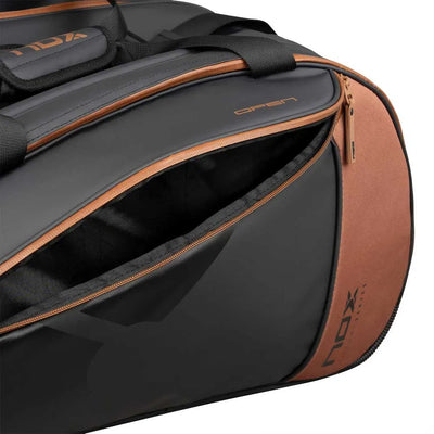 bolsa nox luxury open series negra marrón para jugadores pro