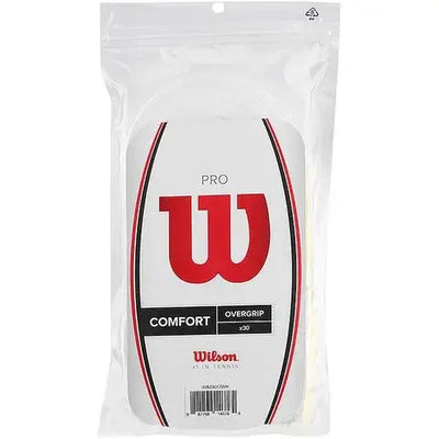 overgrip wilson pro blanco x30 agarre cómodo para raquetas tenis
