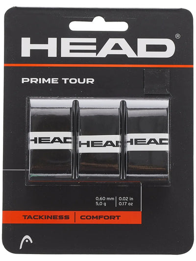  overgrips head prime tour negros set de 3 piezas para raquetas tenis