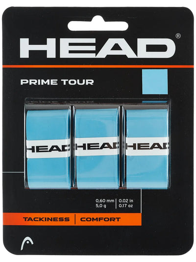 overgrips wilson prime tour paquete 3 piezas azul para raquetas tenis