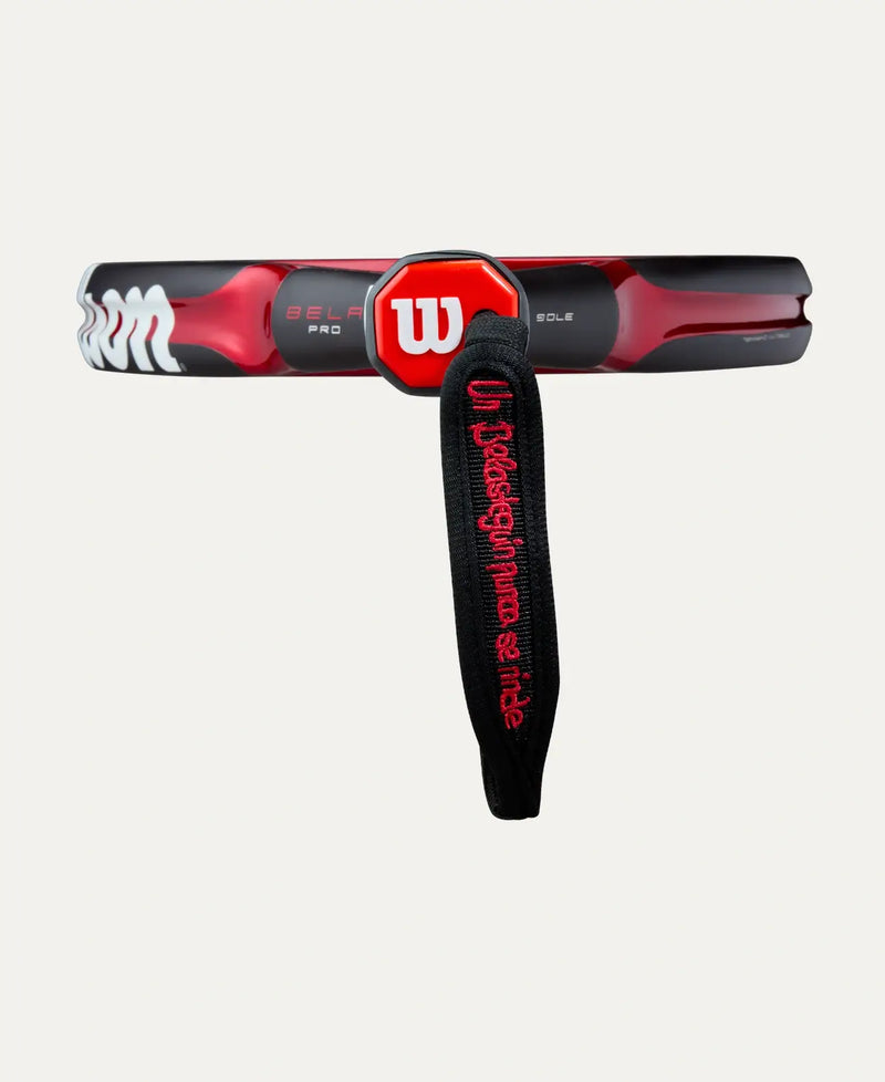  pala padel profesional wilson bela pro 2 v3 color negro y rojo