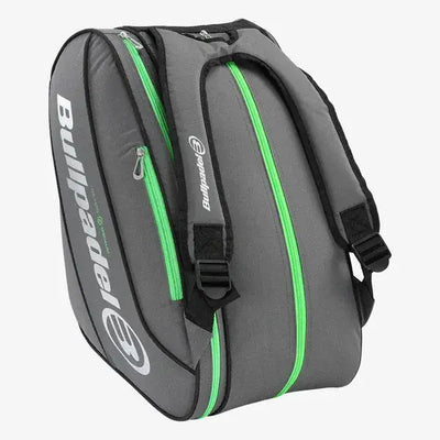 bullpadel paletero tour gris medio práctico con correas tipo mochila
