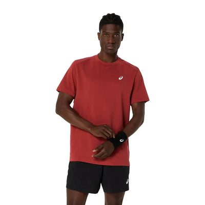 playera asics roja para hombre ropa deportiva ligera tenis