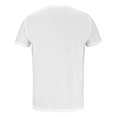 babolat exercise big flag tee color blanco con cuello redondo clásico
