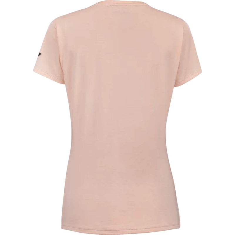 camiseta deportiva babolat mujer para deportes de raqueta rosa claro