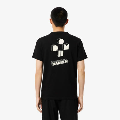 playera deportiva negra lacoste sport daniil m hombre regular fit