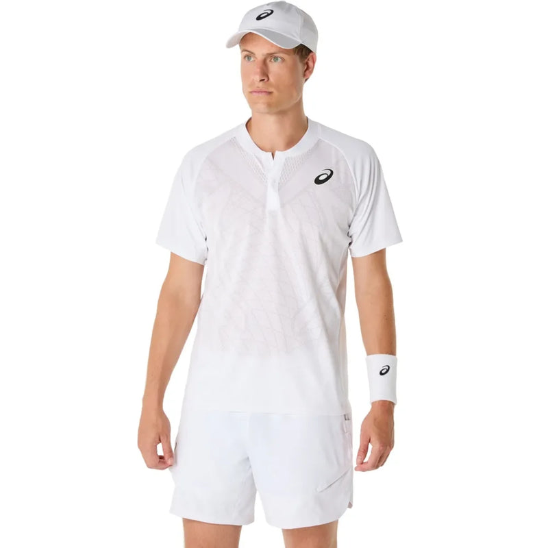 polo asics match actibreeze blanco hombre con tecnología transpirable