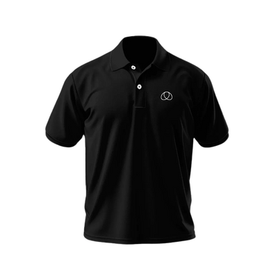 polo deuce negro deportivo para tenis y pádel hombre