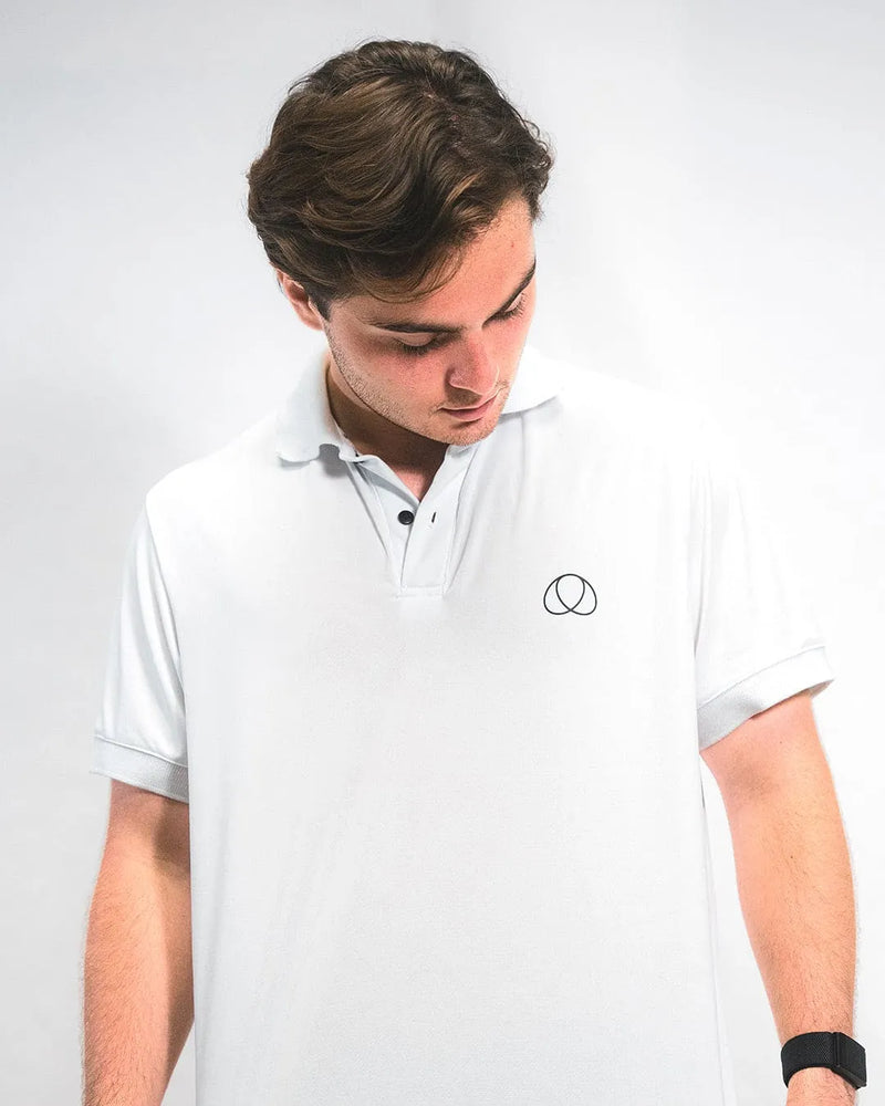 polo deportivo blanco game day hombre con ajuste regular fit