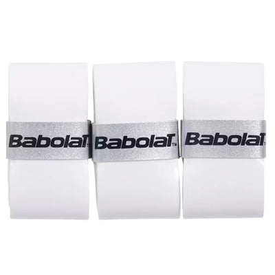 overgrip babolat blanco paquete de 3 pro tour 2.0 ideal para jugar tenis
