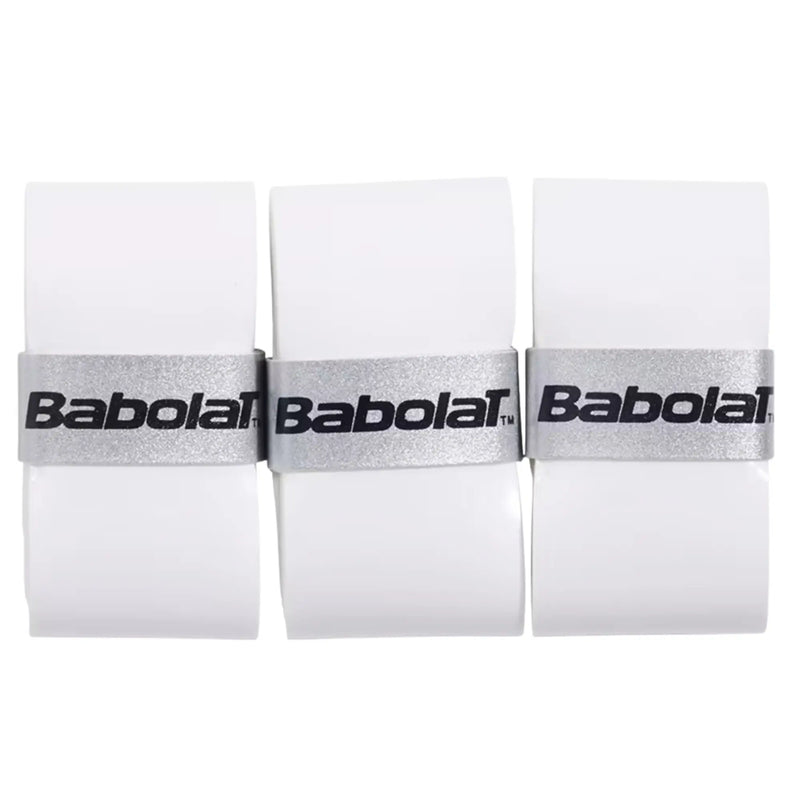 overgrip babolat blanco paquete de 3 pro tour 2.0 ideal para jugar tenis