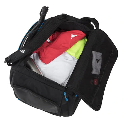  bolso paletero adidas protour 3.4 negro con ventilación para mantener equipo seco