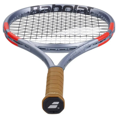 raqueta de tenis babolat strike 97 grip cuero y diseño clásico elegante