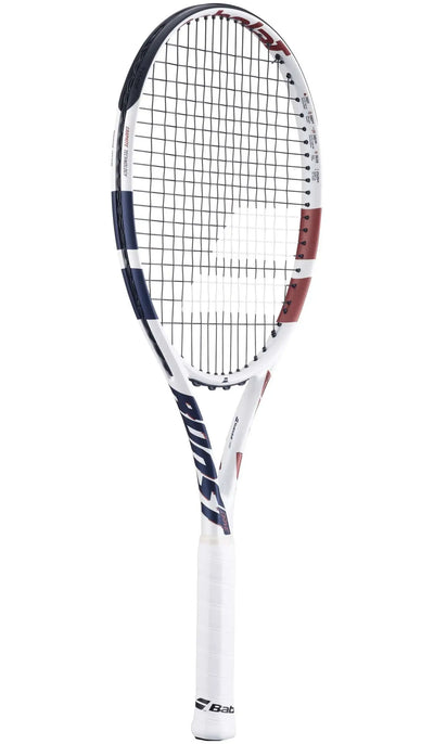 babolat boost drive raqueta ligera y potente en color blanco y rojo