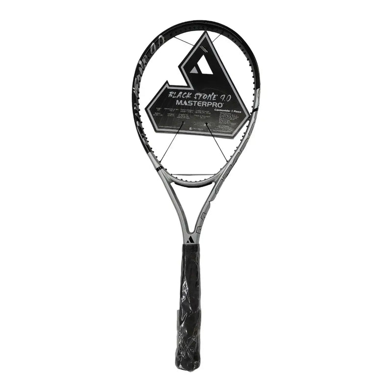 diseño moderno de raqueta black stone master pro 9.0 para frontenis