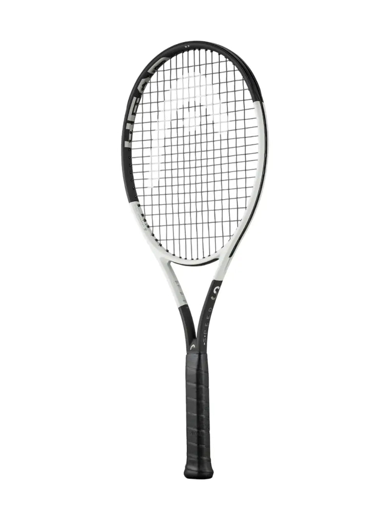 raqueta profesional tenis head speed mp 2024 diseño en negro y blanco