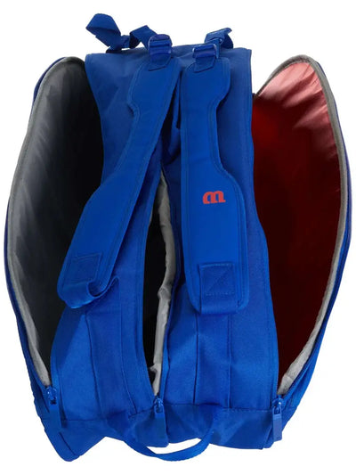 wilson ultra tour v5 bolso 12pk con cierre reforzado y fácil acceso a calzado
