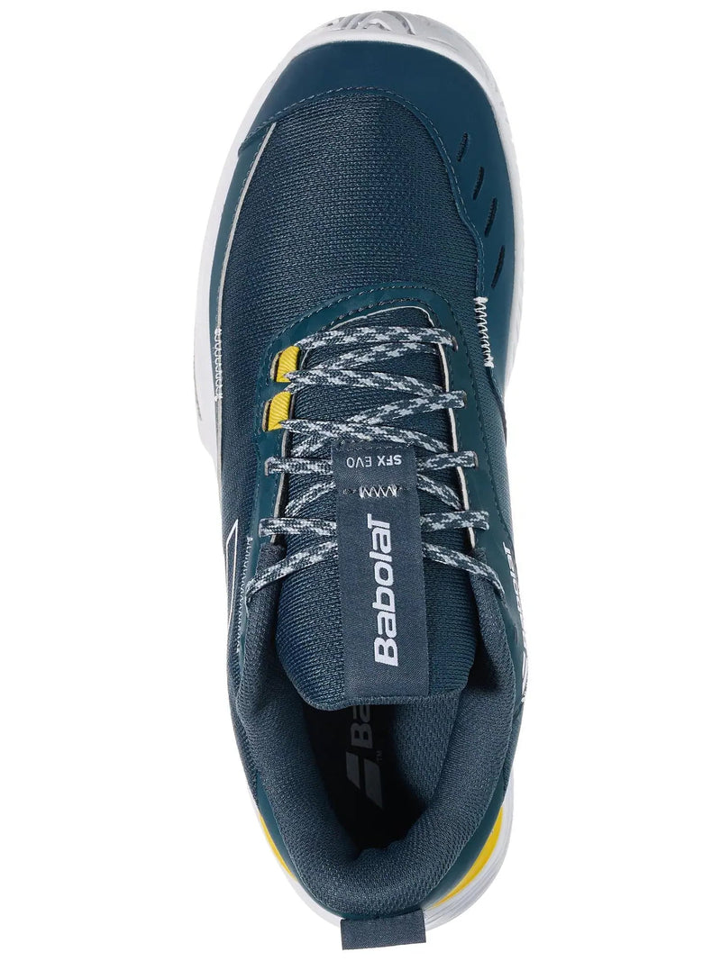 calzado babolat sfx evo hombre tonos verde azulado oscuro para tenis