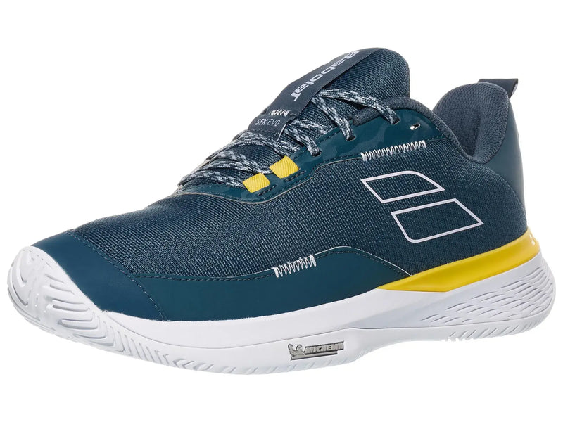  tenis all court babolat sfx evo verde azulado oscuro hombre suela versátil