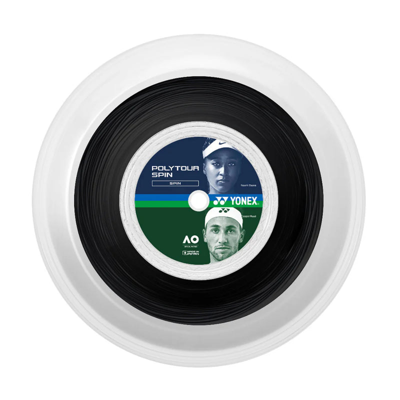 Rollo Yonex Polytour Spin 125 Negro para Tenis