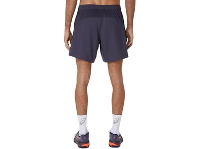 short deportivo morado asics court 7in ideal para jugar tenis