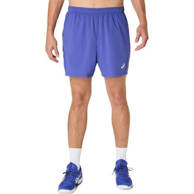 short asics azul para hombre ropa deportiva tenis ligera y cómoda
