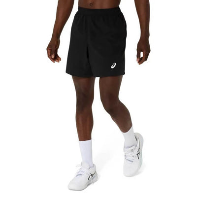 short deportivo negro asics para hombre funcional y versátil