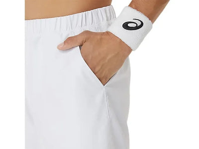 shorts deportivos asics blancos tenis con cintura elástica ventilada