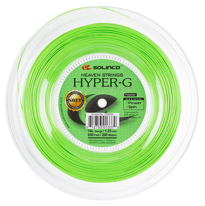 rollo solinco hyper-g soft 16l cordaje tenis verde mayor comodidad
