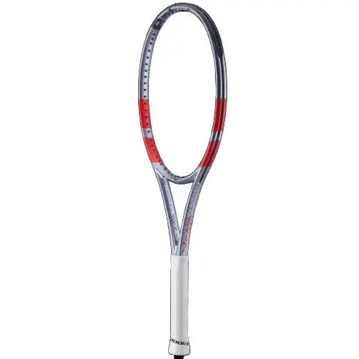 raqueta babolat pure strike 100 gris metalizado patrón abierto 16x19