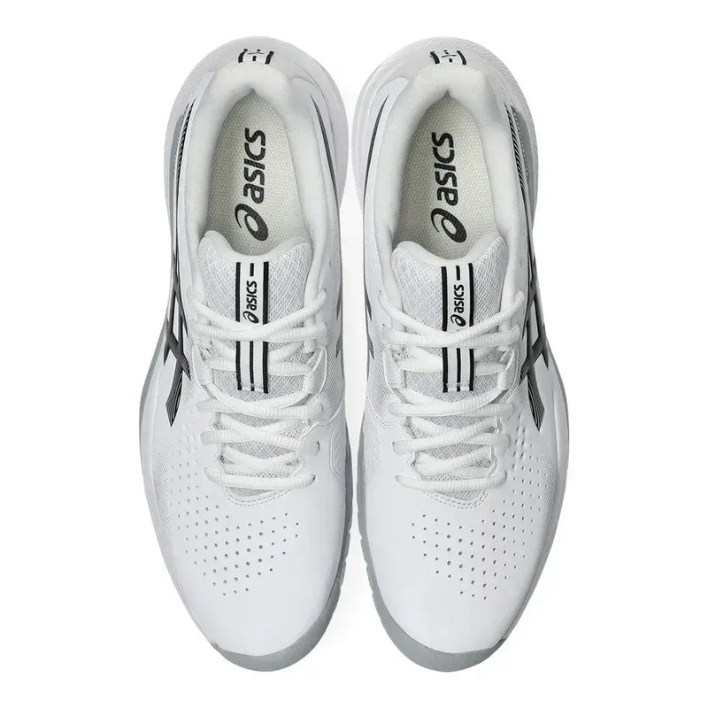 asics tenis challenger 15 blanco con suela aharplus de alta durabilidad