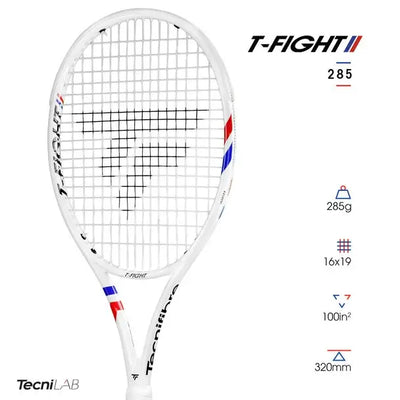 raqueta tecnifibre t-fight 285 control y spin en cada golpe
