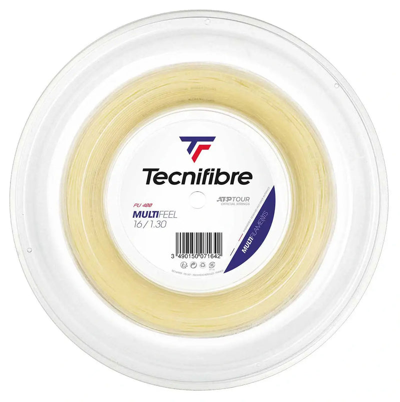 rollo cuerda tecnifibre multifeel 16 1.30 natural multifilamento