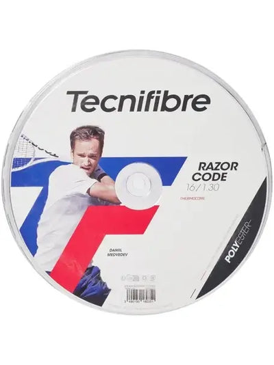 rollo cuerda tecnifibre razor code 16 1.30 poliéster para tenis